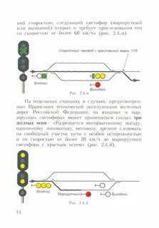Проследование поездами маршрутного светофора с запрещающим