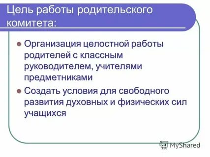 Практики родительского комитета