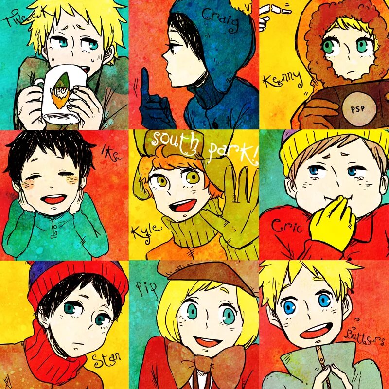 Южный парк картман и кайл аниме. Южный парк ожп. Кайл брофловски южный парк. Южный парк ожп. Саус парк стэн кайл кенни эрик.