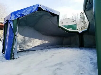 Надувные ангары для ремонта техники