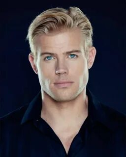 Blonde blue eyes man