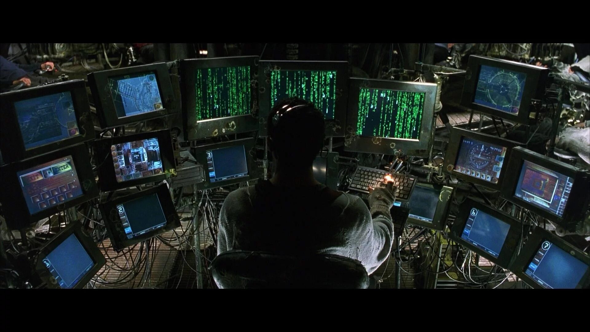 A screen makes the computer