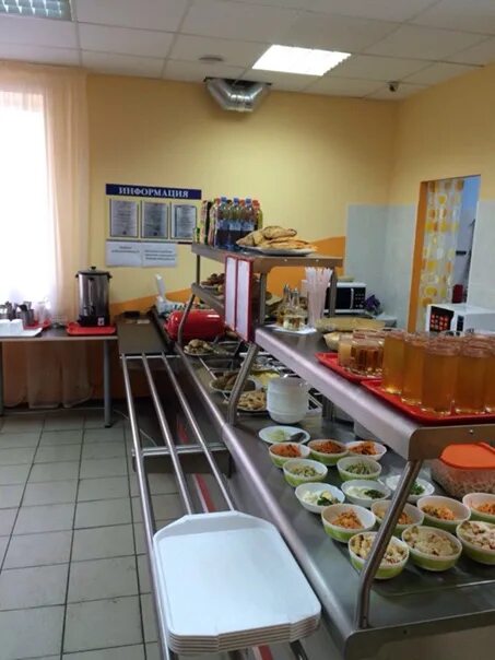 Прийти в столовую тип