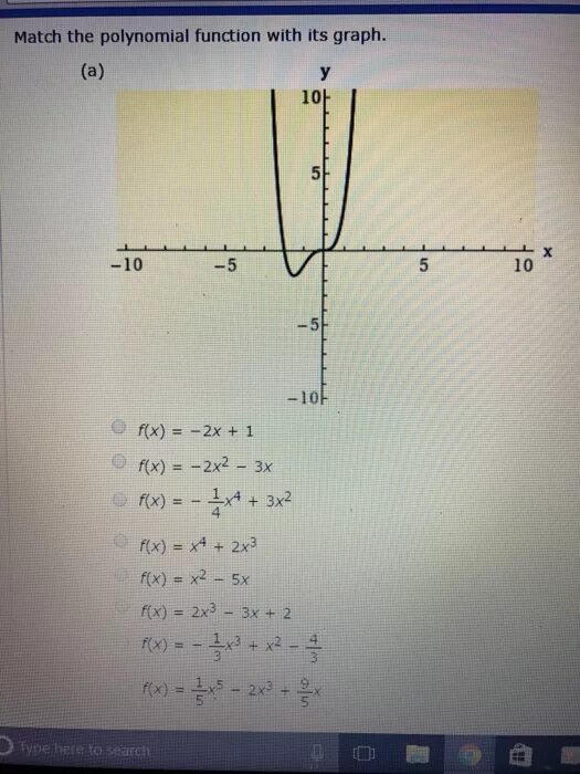 F(X)=x2-2x+1. F(X)=X^2+1. F(X)=2x+3, f(x)=x^2+3x+1. F(X)=x4-4x2+2.