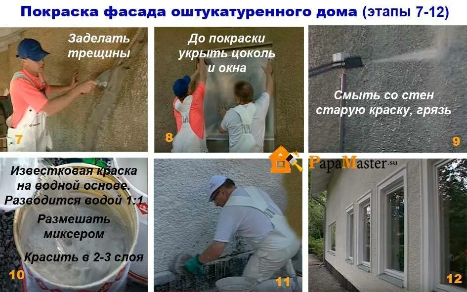 При какой температуре можно штукатурить дом. Этапы покраски фасад дома. технология окрашивания фасадов зданий. дефекты оштукатуренных фасадов. материалы для покраски фасадов презентация.