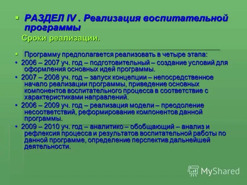 Основные модули воспитания. Внедрение программы воспитания. Вывод по воспитательной программе. Условия реализации программы воспитания. Вопросы по реализации программы воспитания.