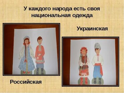Национальный костюм 1 класс окружающий