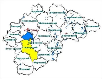 Карта великий новгородская область