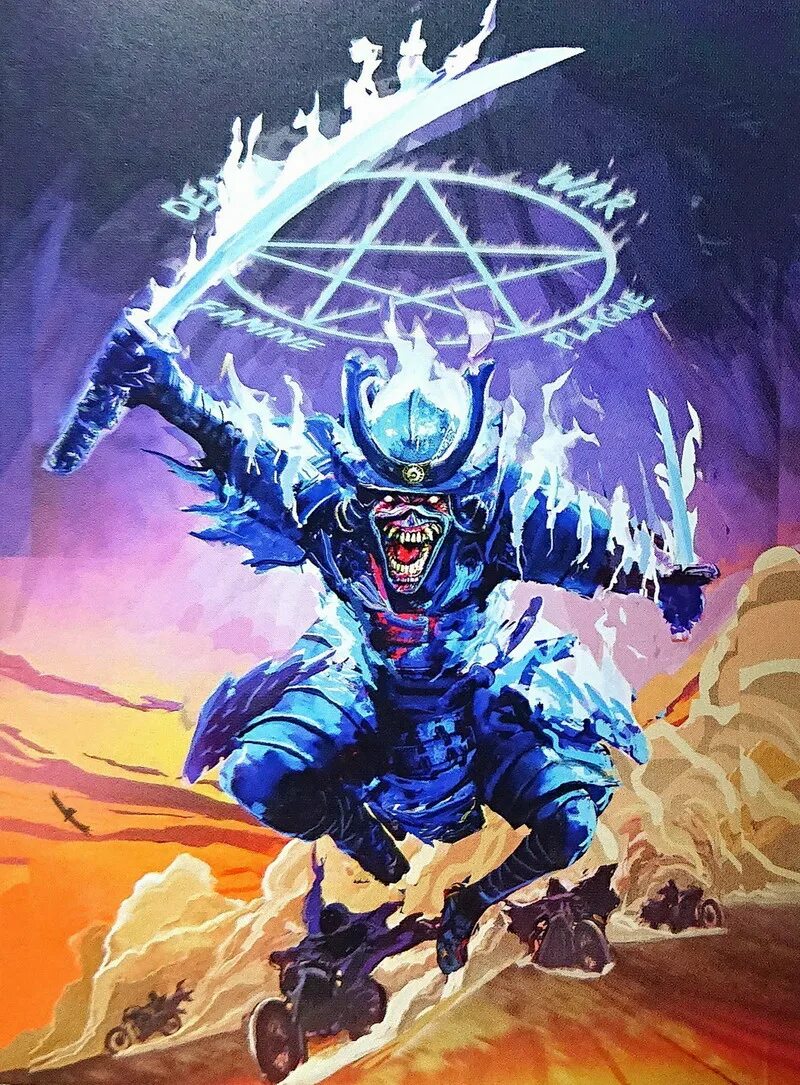 Senjutsu iron maiden. Эдди Самурай Iron Maiden. Iron Maiden 2022. Синдзютсу Айрон Мэйден. Iron Maiden "Senjutsu".