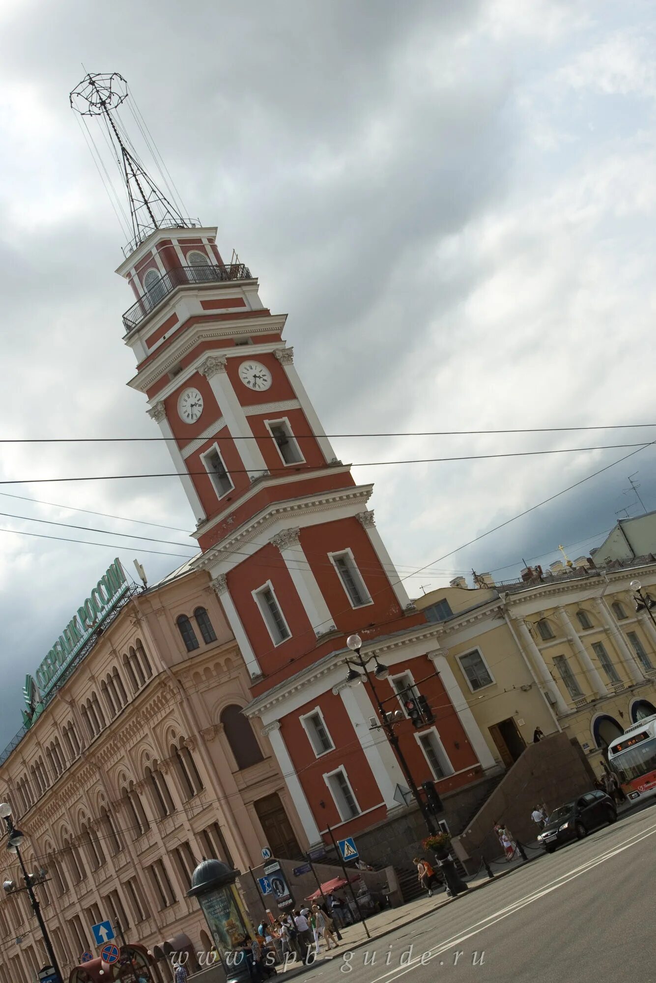 Площадка на думской башне. Думская башня на Невском проспекте.