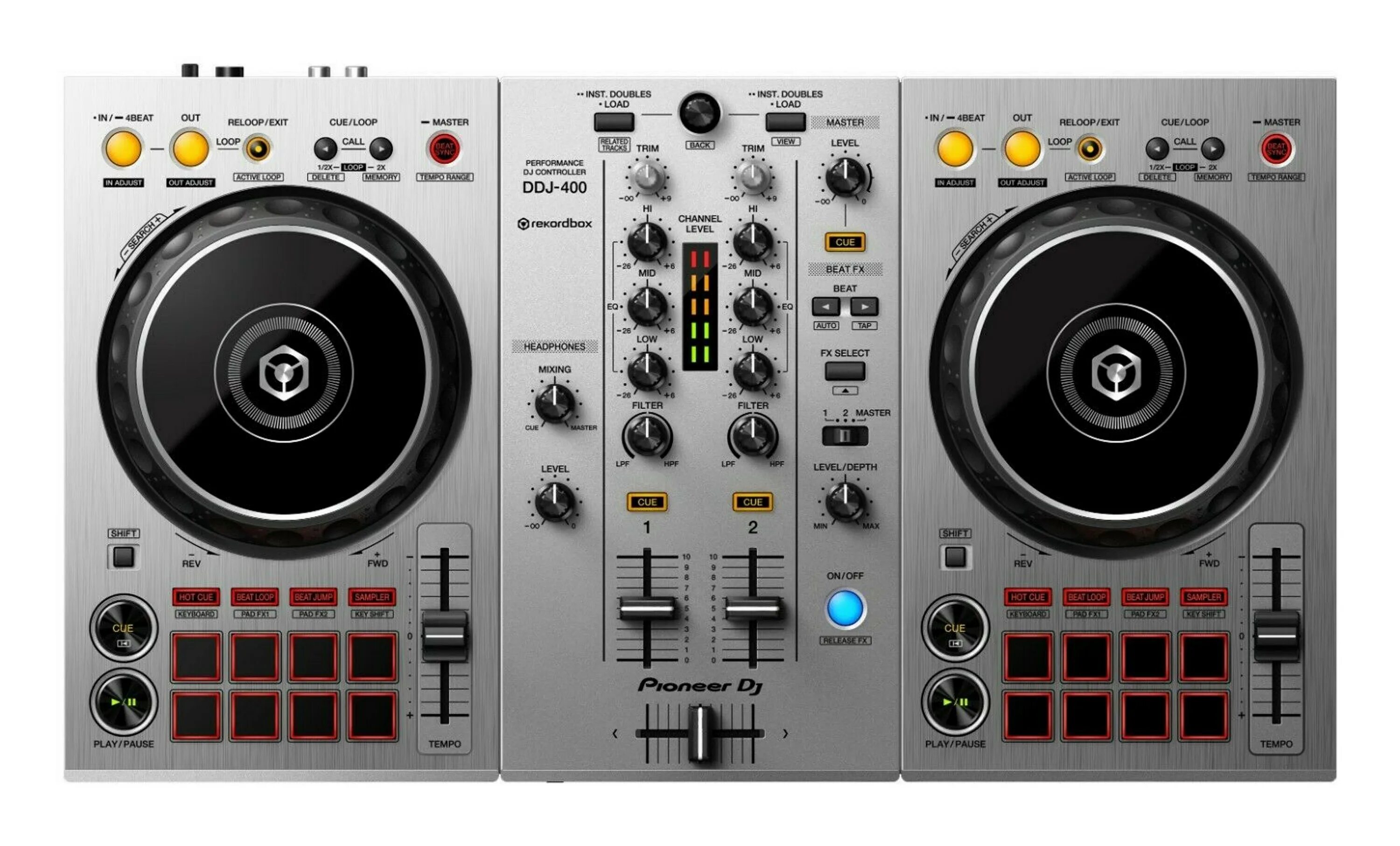 Pioneer DDJ-400. Контроллер Pioneer DDJ 400. Pioneer DJ 400 контроллер. Пульт Пионер DDJ 400.