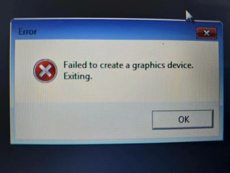 Failed to lock file. Ошибка графикс. ошибка initializing graphics. ошибка fail. failed to create device.