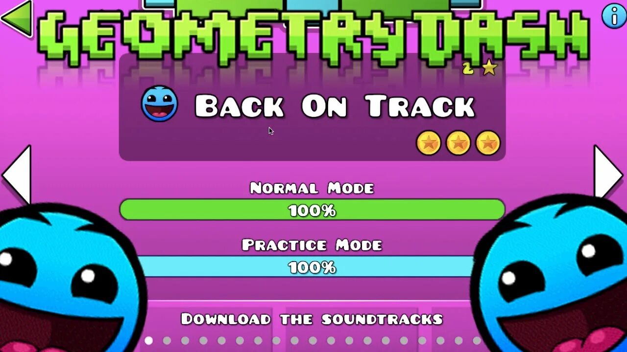 Dashed back. 3 Монеты Geometry Dash. Геометрии Даш back on track. Геометрия Даш 2 уровень. Уровни Geometry Dash 2.2.