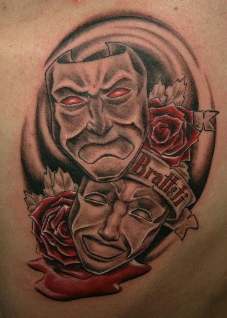 Татуировка маска значение. Тату с масками мужские. Тату маски. Тату две маски. Тату с масками мужские.