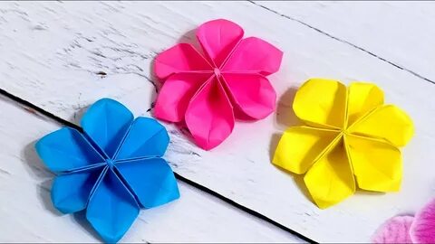 Как сделать цветочек из бумаги легко