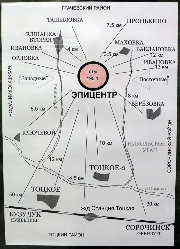 Место ядерного взрыва. Атомный взрыв 1954 Тоцкое. Тоцкий полигон Эпицентр ядерного взрыва. Тоцкий полигон 1954 год. Ядерный взрыв на Тоцком полигоне в 1954.