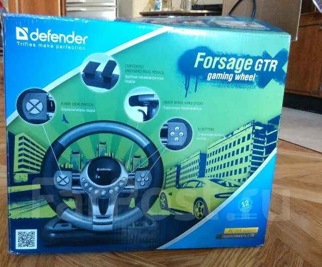 Драйвера на руль defender forsage. Руль Defender Forsage GTR. Игровой руль Дефендер Форсаж GTR. Руль Defender Forsage GTR Version 2. Руль Defender характеристики.