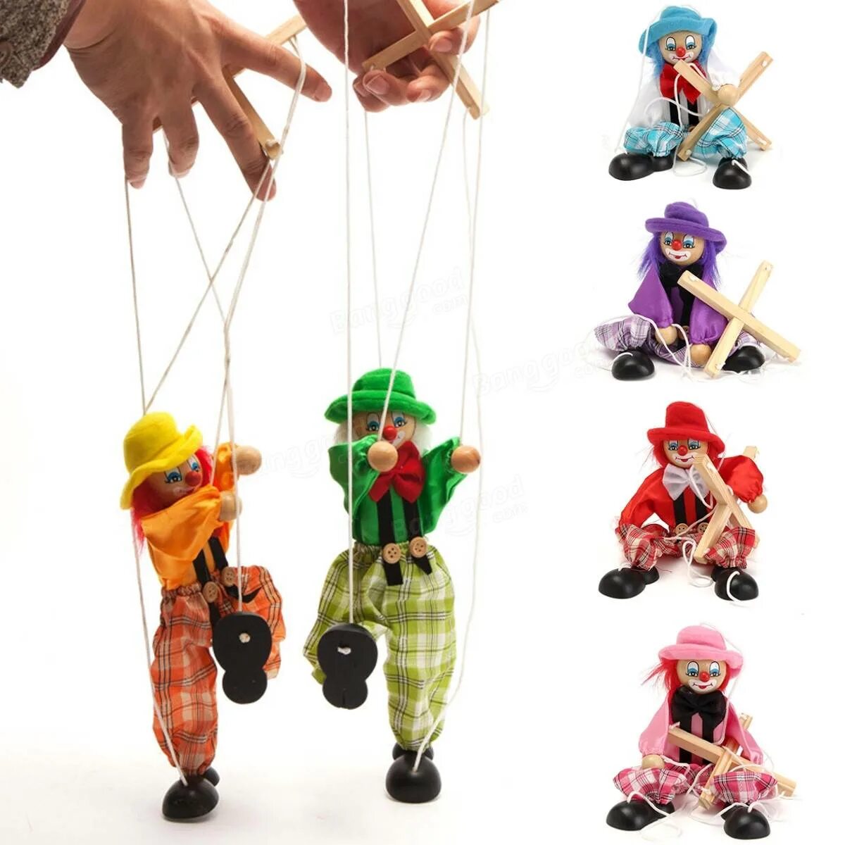 Как переводится puppet. Куклы-Марионетки Puppet Marionette. Марионетка Пиноккио(клоун). Игрушки на ниточках. Кукла на веревочках.