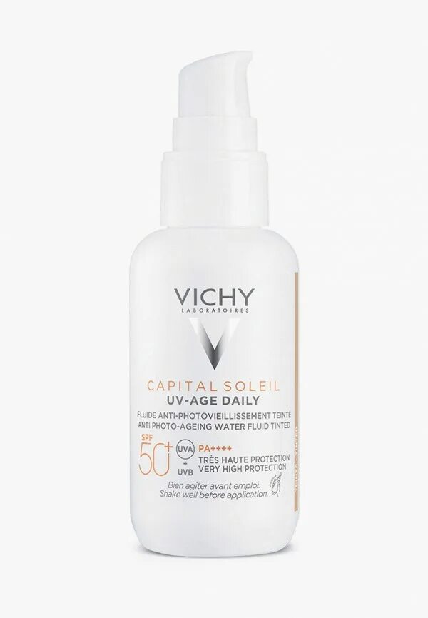 Виши флюид солнцезащитный 50+. UV-age Daily, SPF 50+ Vichy. Vichy для лица SPF 50 Vichy. Vichy Capital Soleil UV-age Daily spf50+. Vichy uv age daily