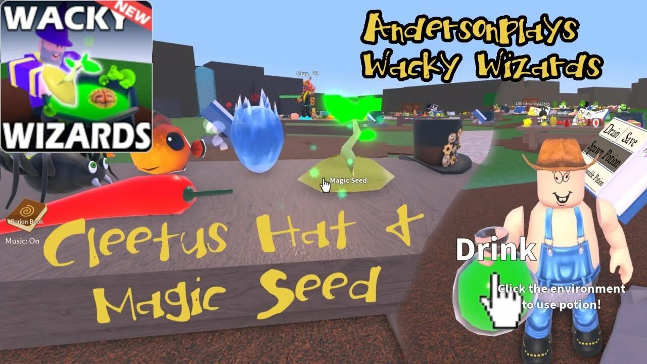 Wacky wizards how to get. Wacky wizards 🔥new ingredient🔥. roblox wacky wizards. новый ингредиент в wacky wizards. шляпа клитуса wacky wizards.