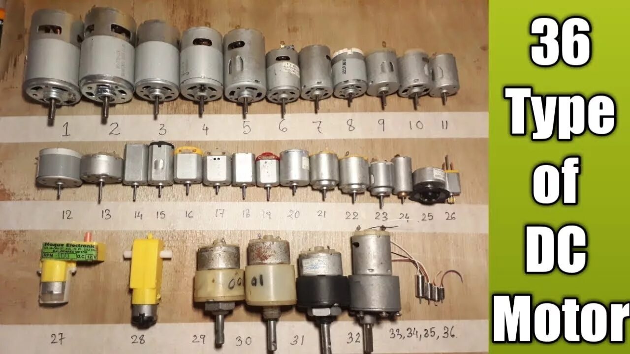 Type motors. Types of dc motors. types of drone motors ac dc.