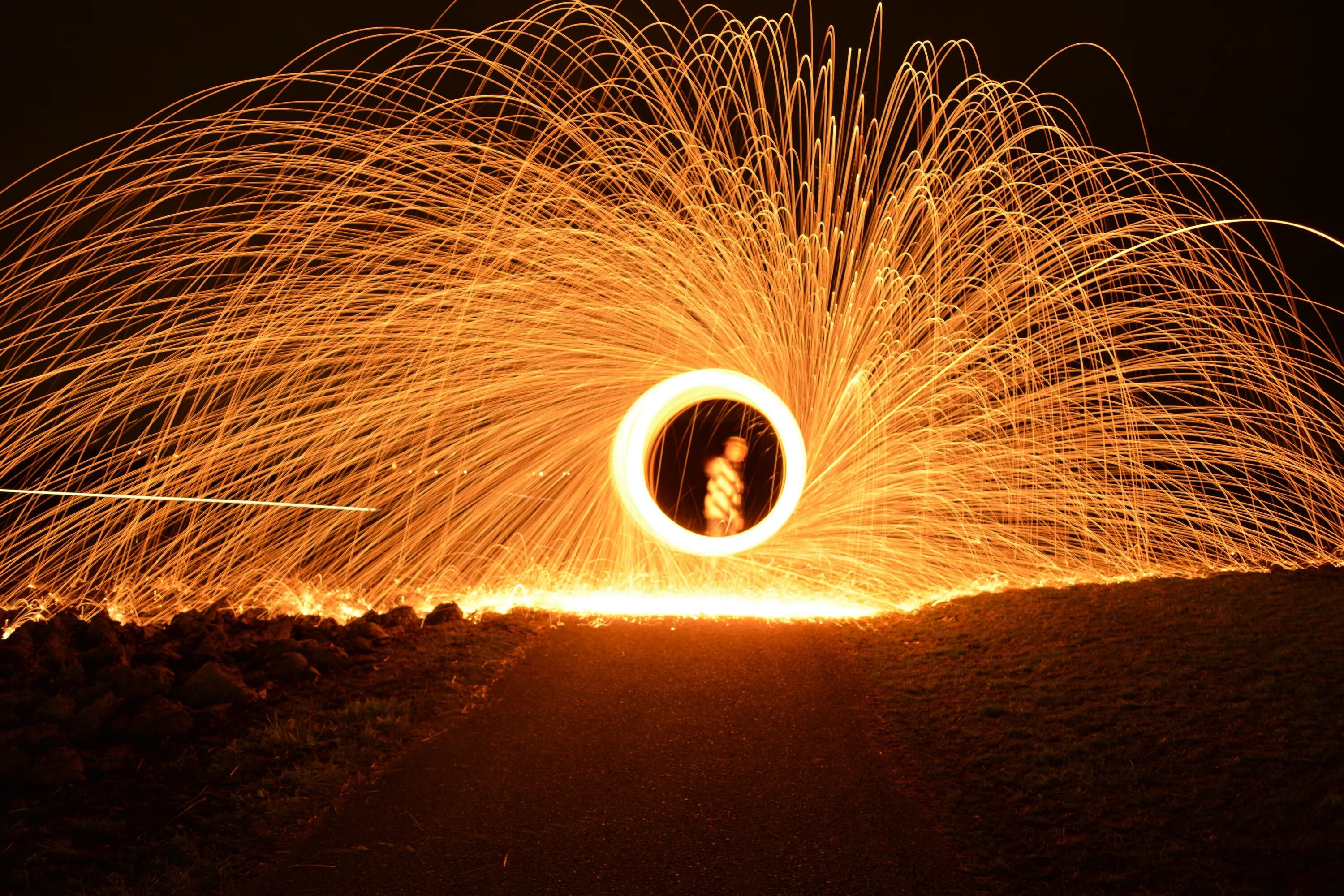 Металлическая вата горит. Steel Wool.