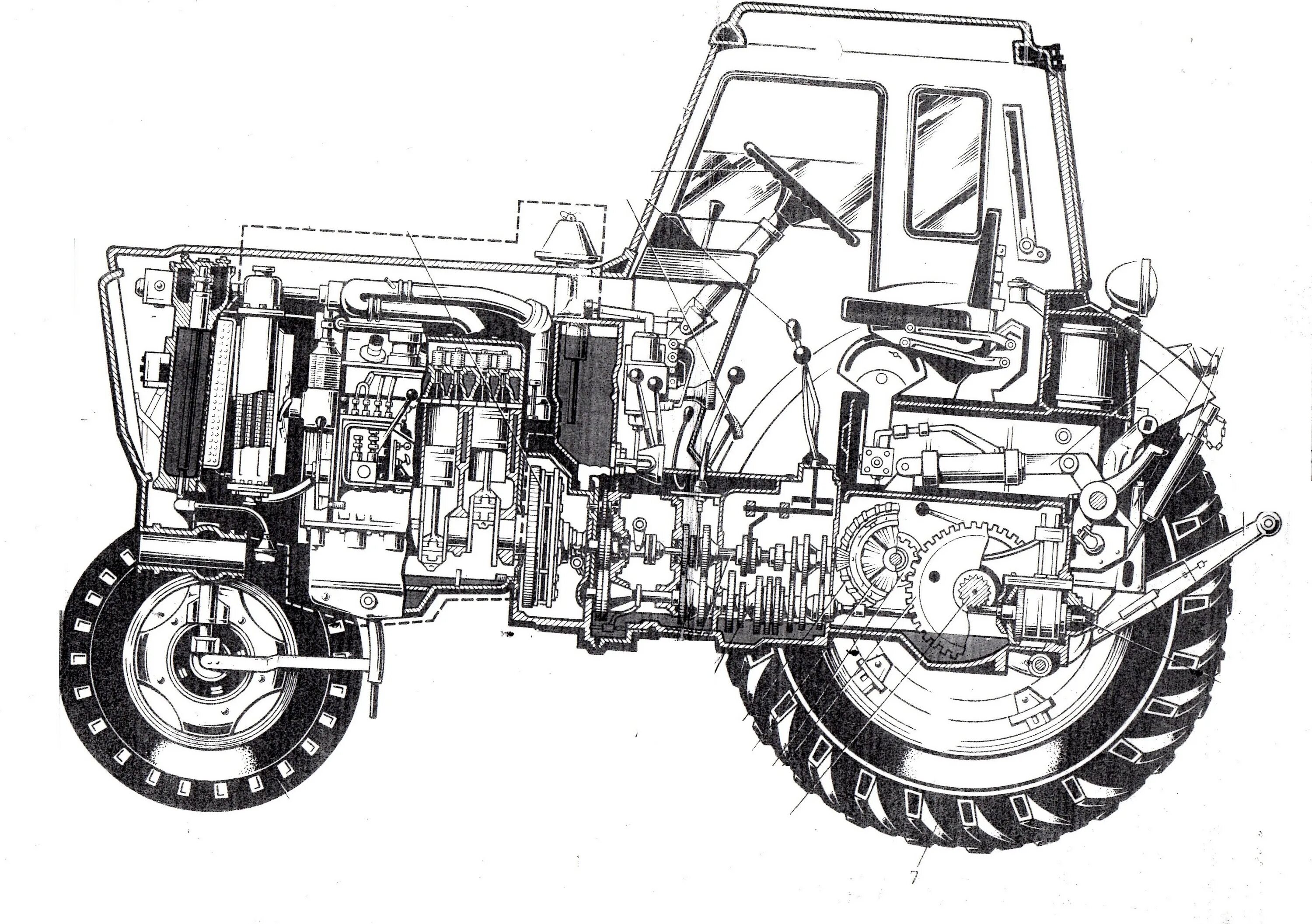 Принцип работы мтз 80. Строение трактора МТЗ 82. Конструкция трактора МТЗ 80. Схема трактора МТЗ 82. МТЗ 50 трактор чертёж.