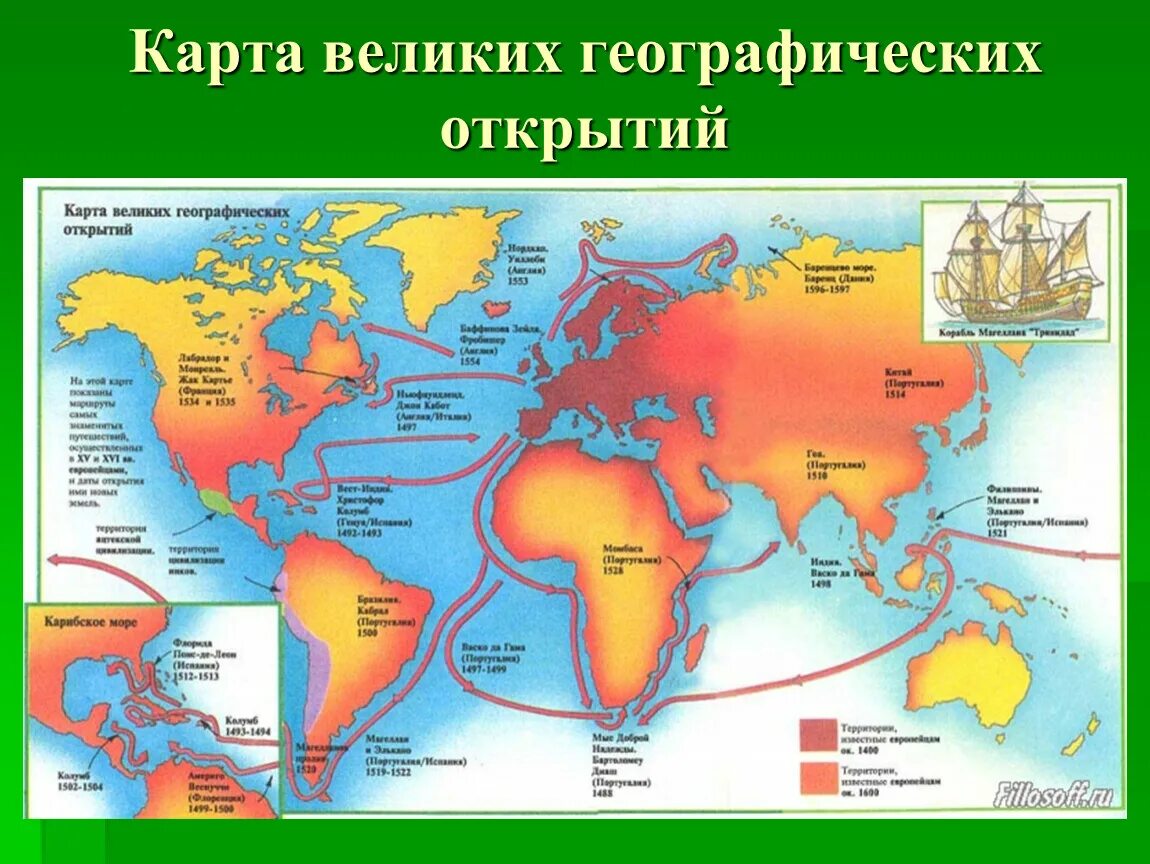 Текст великие географические открытия. Великие географические открытия XV-XVII ВВ. Карта великих географических открытий 16-17 века.