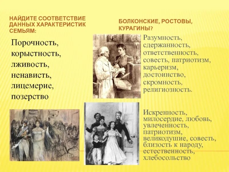 Отношение болконских к природе. Таблица семьи Курагины Ростовы Болконские. Семья ростовых. Курагины Ростовы Болконские семьи.