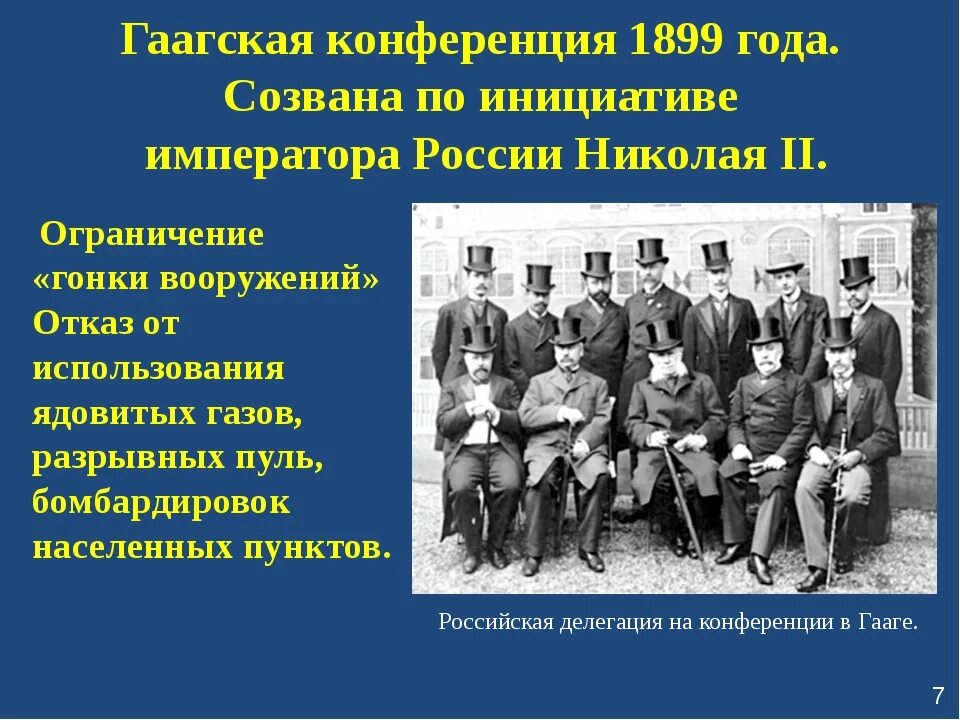 Участники Гаагской конференции 1899. Международная конференция в гааге