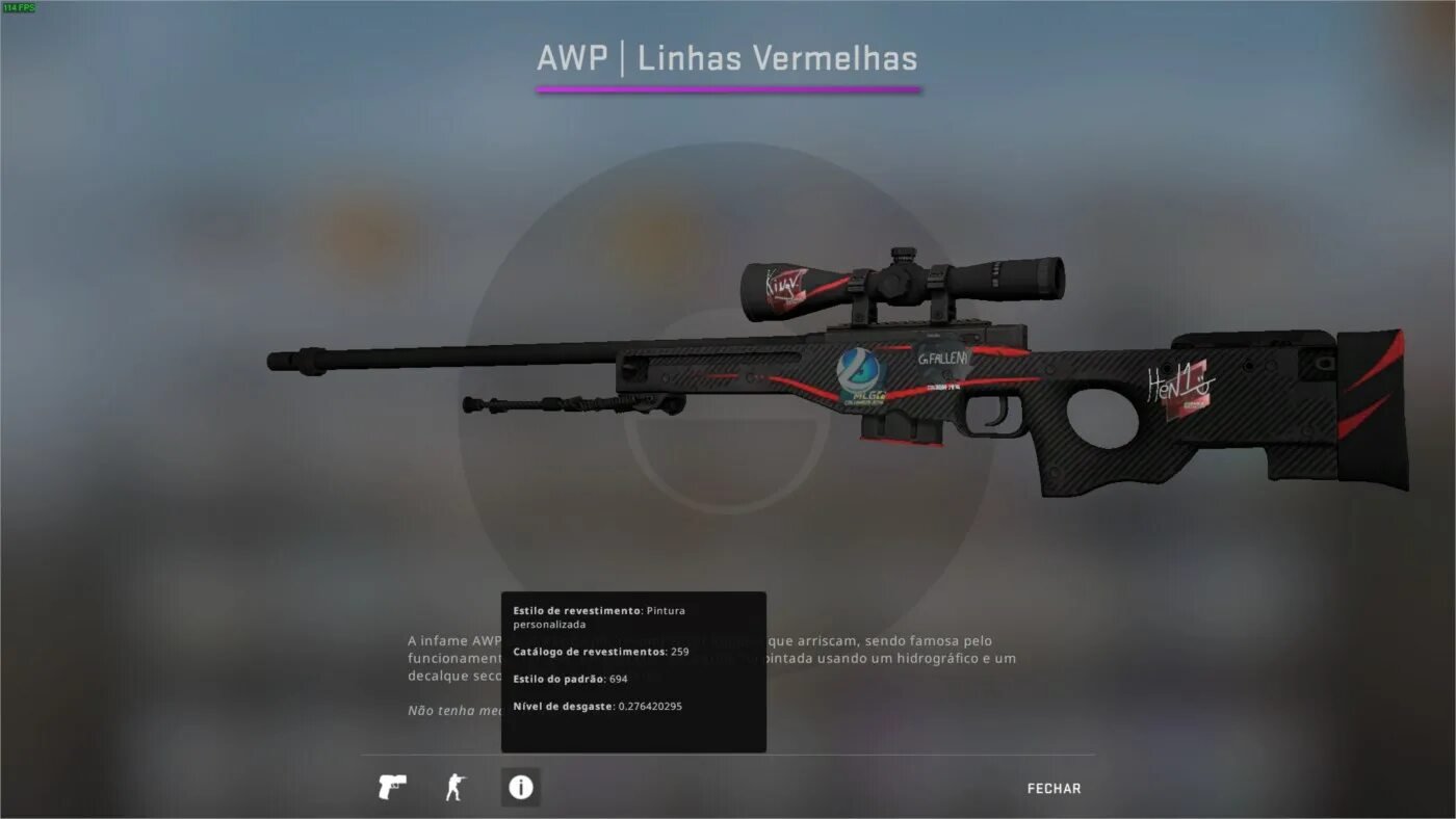 Awp красная линия cs2