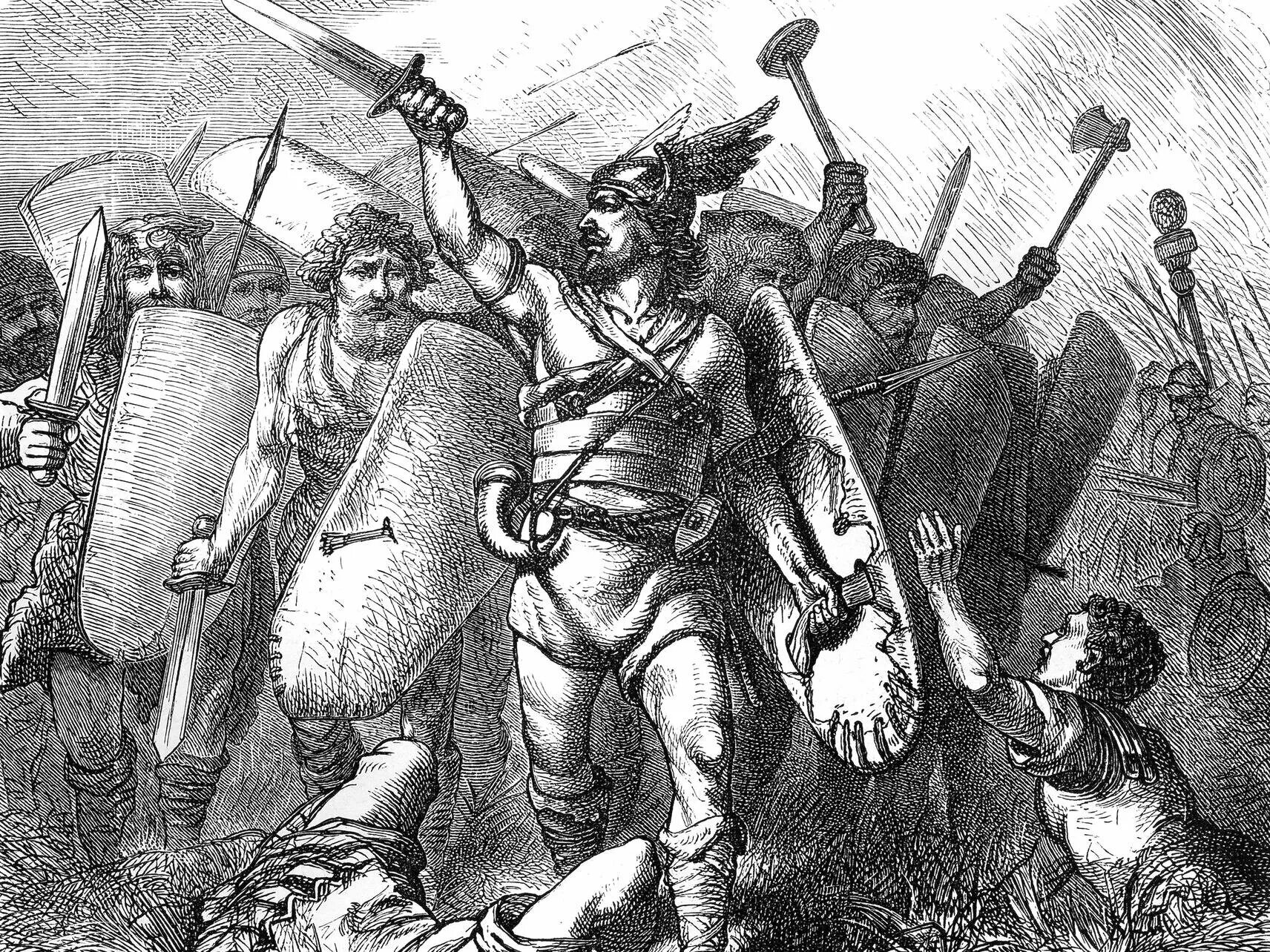 би́тва в тевтобу́ргском лесу́. ангус макбрайд варвары. древние варвары. воин с золотыми обручами германцы. варвары германские племена.