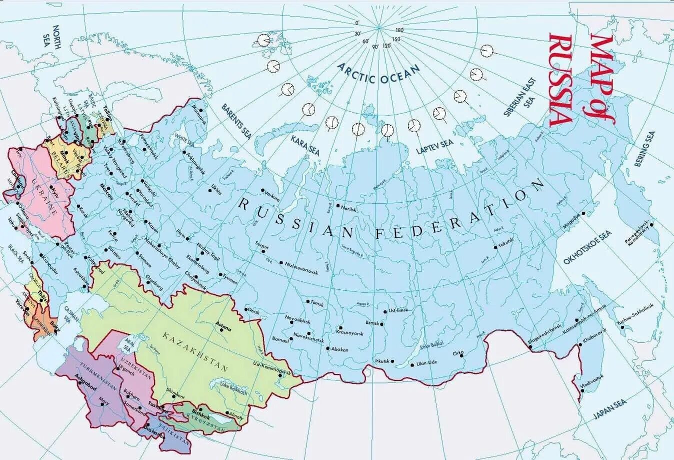 Ближайшая государственная граница. Карта России и близлежащих государств. Страны граничащие с РФ на карте России. Карта России с приграничными государствами. Карта России с границами других государств.