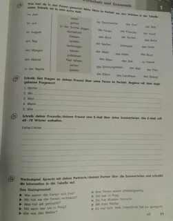 Упражнения немецкий 7 класс