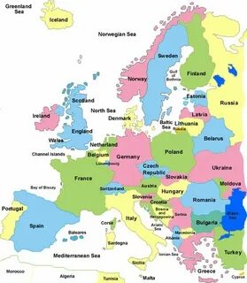 Европейская страна на б