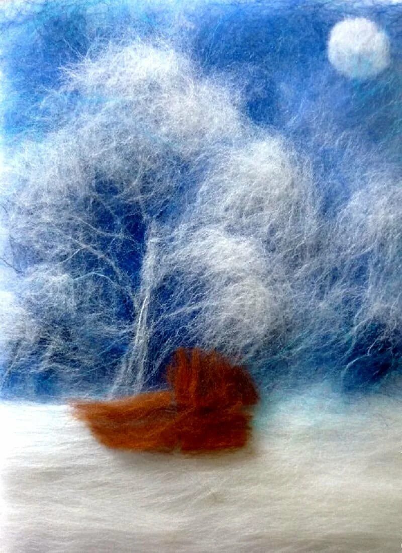 Рисование шерстью. Картины из шерсти. Живопись шерстью пейзаж. Картины из шерсти для валяния. Живопись шерстью для детей.