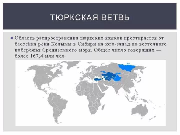 В тюркскую языковую группу входят