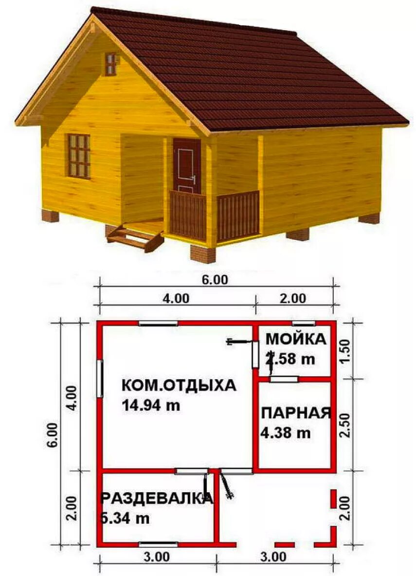 Сколько нужно материала на дом