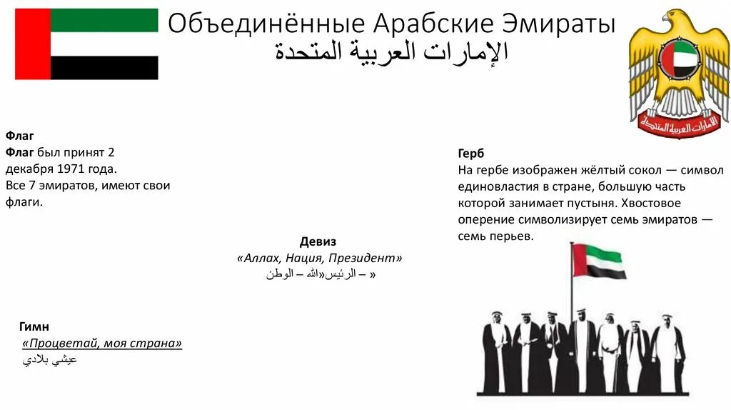 Объединенные арабские на английском. Объединённые арабские эмираты флаг и герб. Герб Объединённых арабских Эмиратов. ОАЭ флаг и герб. Цвета флага ОАЭ.