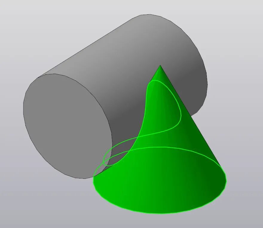 Компас 3д цилиндр. Усеченный цилиндр компас 3д. Конусный цилиндр. Врезка конуса в цилиндр. Пересечение конуса и цилиндра.