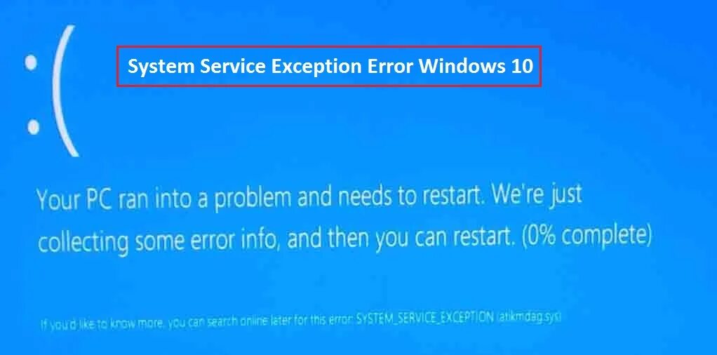 System error s. Ошибка System service exception. Ошибка Windows 10 exception System. Код ошибки service exception System. Ошибка синий экран Windows 10 System_service_exception.