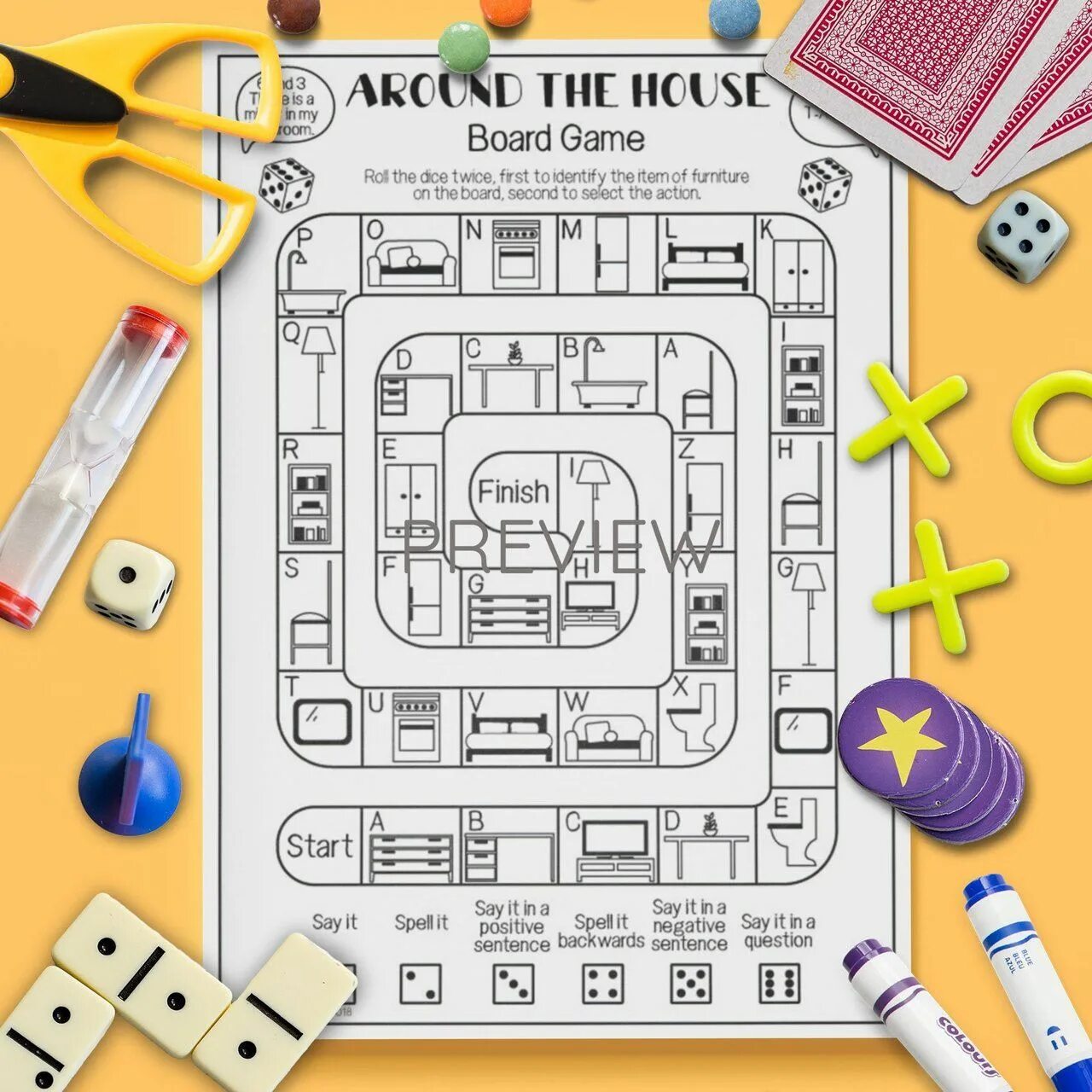 Настольные игры на английском языке. House Board game. Furniture Board game. House Board games for Kids. Игра английский дом