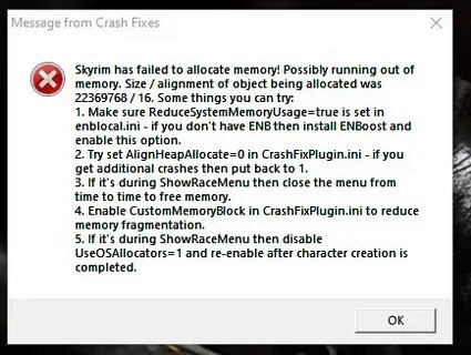 Skyrim crash fixes