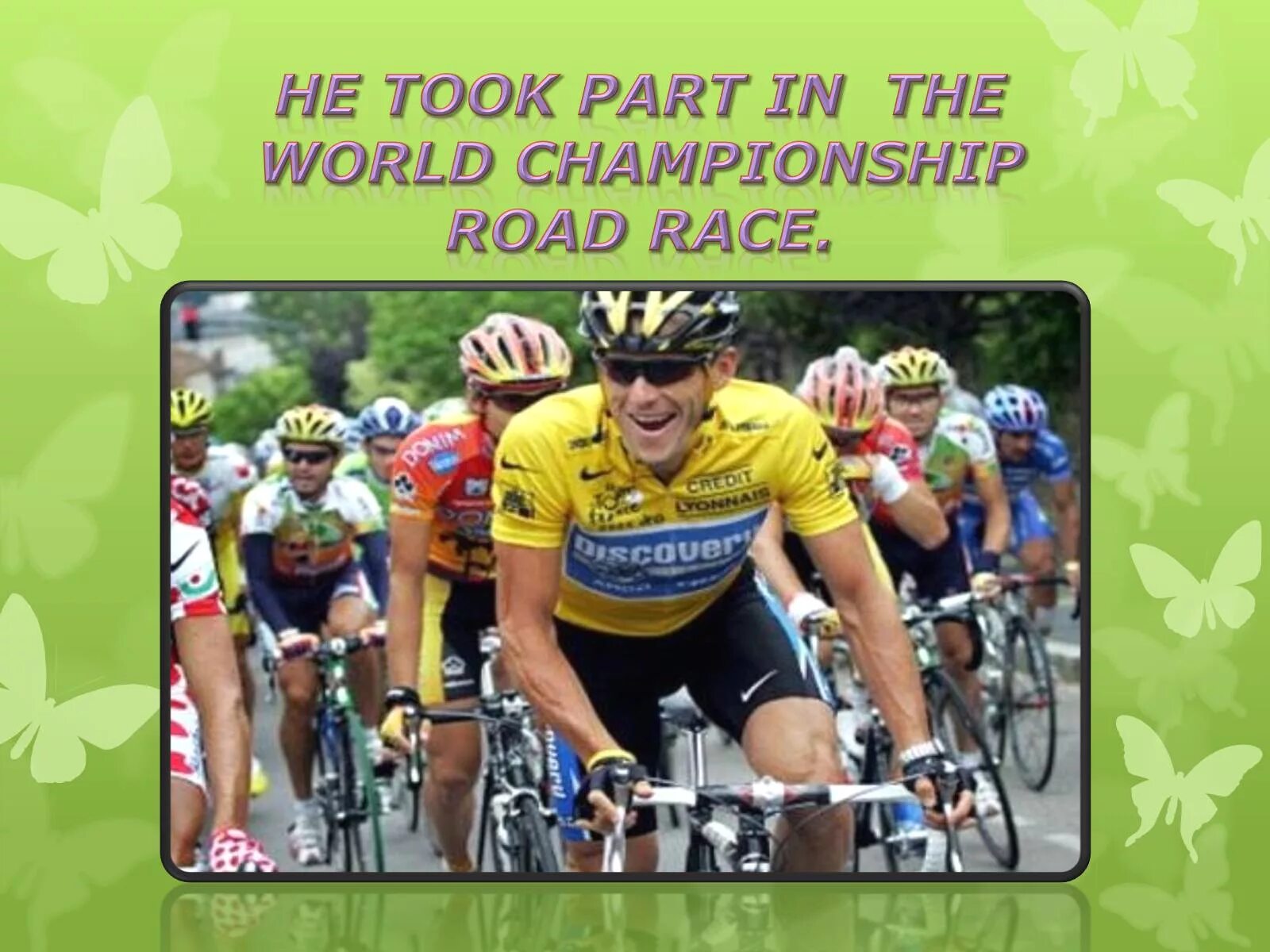 To take Part in. Take Part. Take Part in. My favourite Sportsman. To take part in this