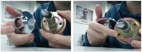 Как разобрать ручку круглую