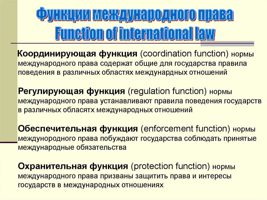 Международно правовые правила