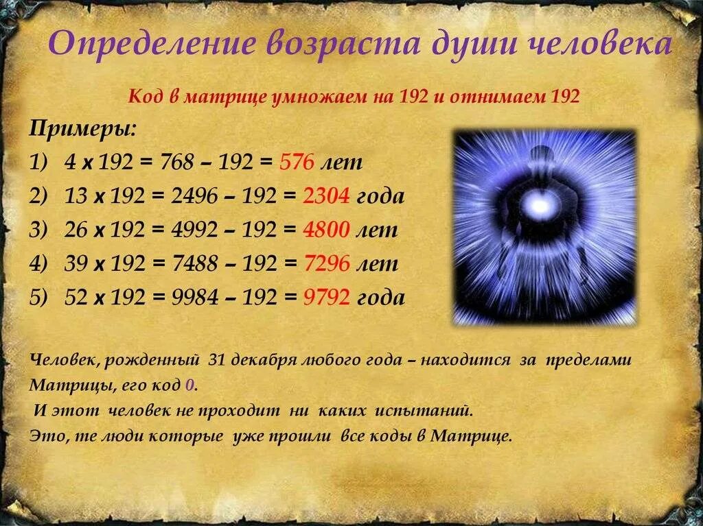 Определить дату по возрасту. Коды в матрице нумерологии. Нумерология Возраст души. Определение возраста души. Как рассчитать Возраст души.