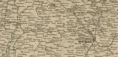 Ярославский уезд карта