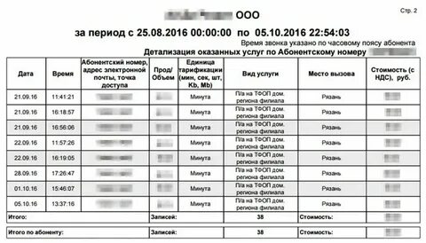 Как узнать исходящих номера
