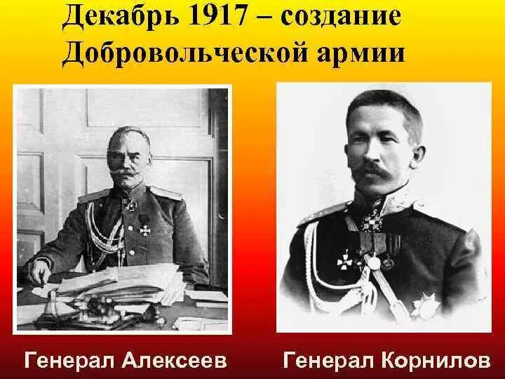 Добровольческой армии Генерала Деникина. Добровольческая армия Корнилова. Создатель Добровольческой армии.